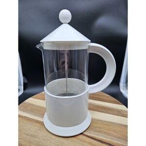 Bodum French Press Coffee Maker 32oz/1 Liter White Carsten Jorgensen Swiss‎ Made